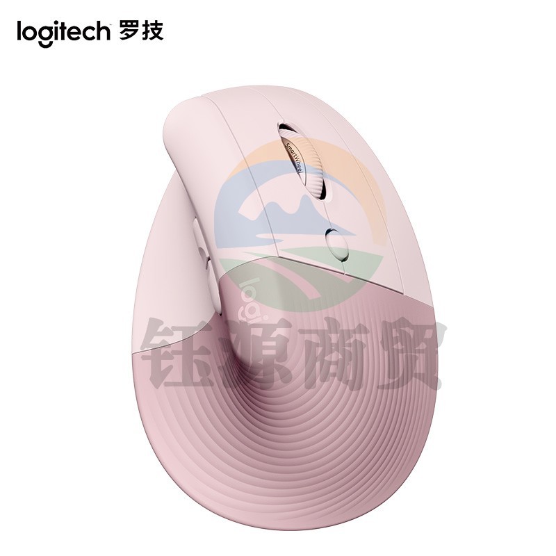 罗技(Logitech) Lift无线人体工学垂直鼠标 Vertical无线蓝牙轻音办公鼠标中小手型 粉色