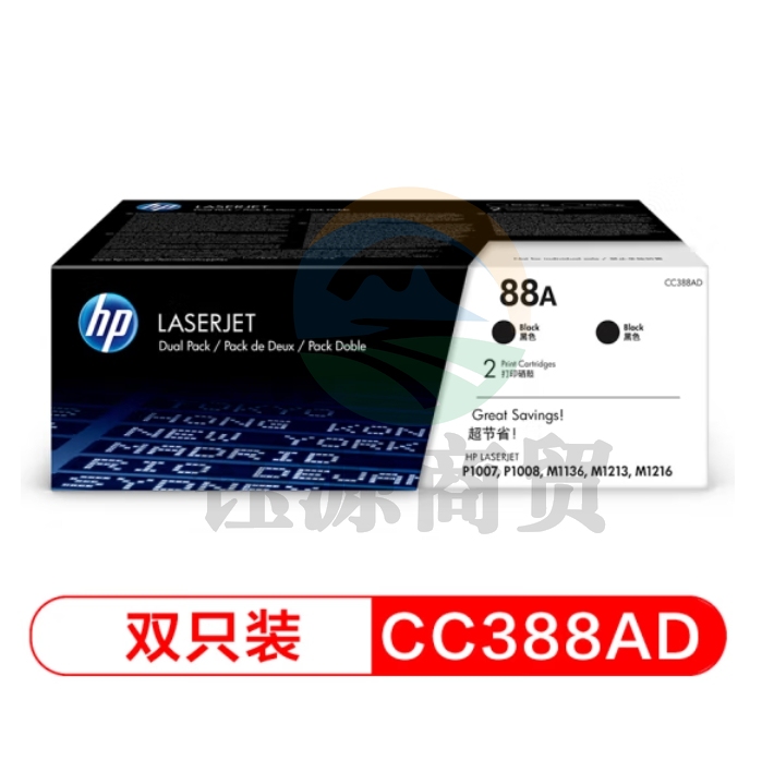 惠普 88A 硒鼓原装碳粉 CC388AD (单支)(适用P1008P1108P1106M1213M1218M1216M1136M128M126)