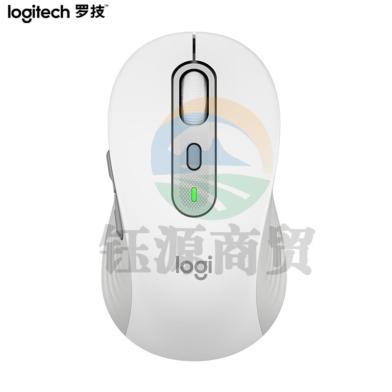 罗技(Logitech)M750 通用版鼠标 无线蓝牙鼠标 对称鼠标 白色 带Logi Bolt USB接收器