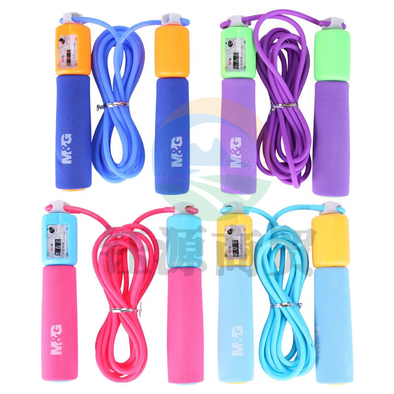 晨光经典计数PVC跳绳AST97409 橘粉蓝绿颜色随机