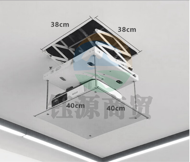 鲸米(JINGMI)电动投影仪吊架DL80超薄家用电动遥控升降投影仪吊架行程80CM适配多品牌投影机