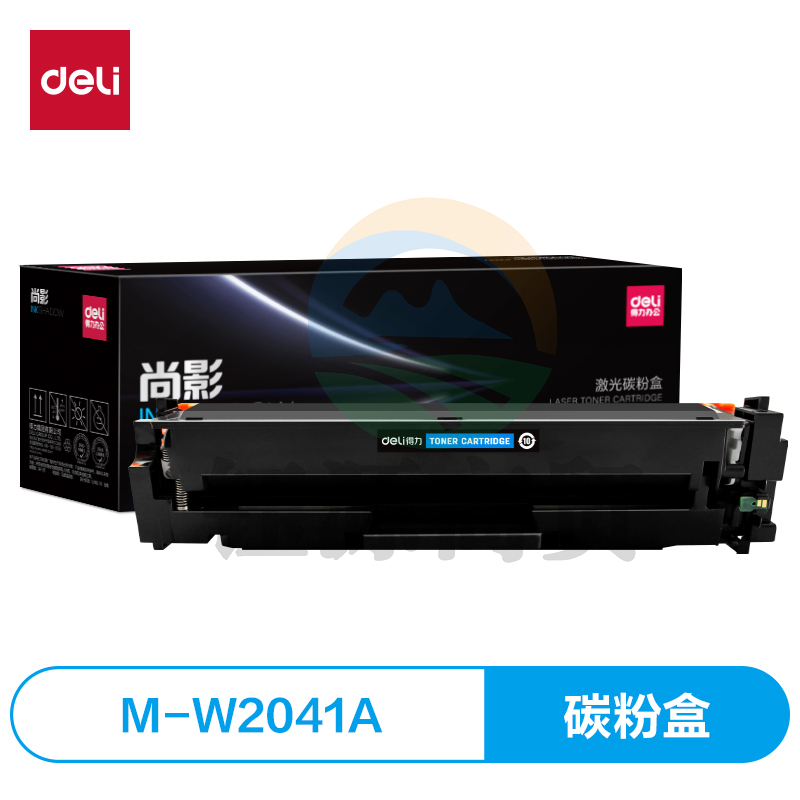 得力(deli)尚影硒鼓 M-W2041A 打印量 2100页 含芯片 适用 HP Color LaserJet Pro M454dw M454dn 硒鼓 蓝色
