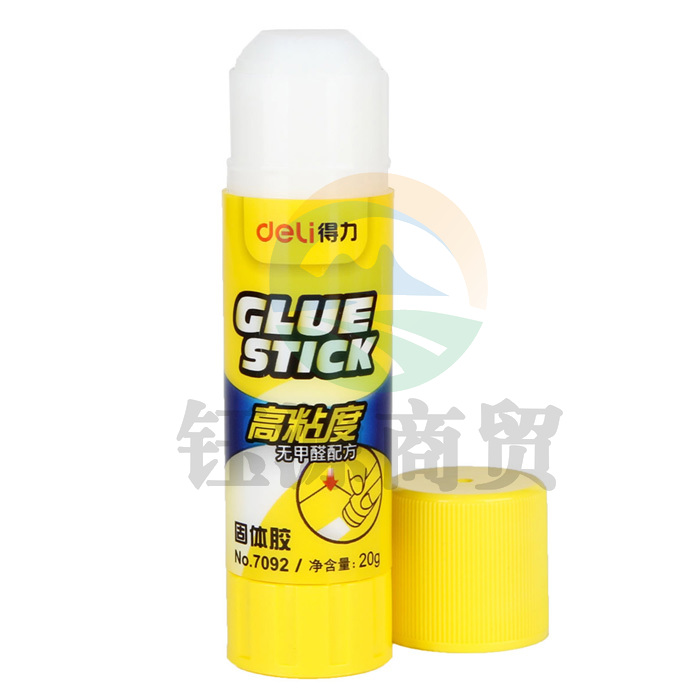 得力7092强力PVP固体胶棒白色20g  12支一盒