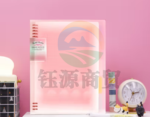 国誉(KOKUYO)淡彩曲奇·柔光·B5活页本大容量笔记本子记事本附5色分隔页 40张 粉色 WSG-RUYP61P