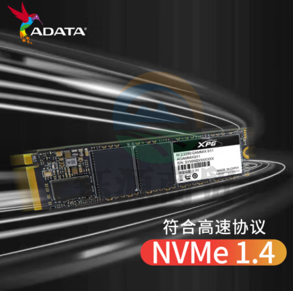 威刚(ADATA)512GB SSD固态硬盘 M.2接口(NVMe协议)XPG翼龙S11 TLC颗粒 Pcie3.0