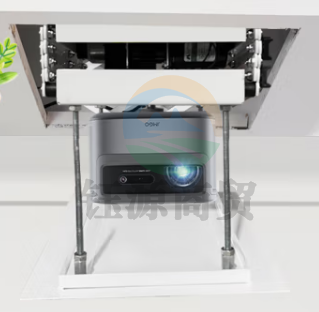 鲸米(JINGMI)投影仪电动吊架DL100S超薄迷你款1米家用投影机支架遥控升降电子限位适极米坚果当贝等