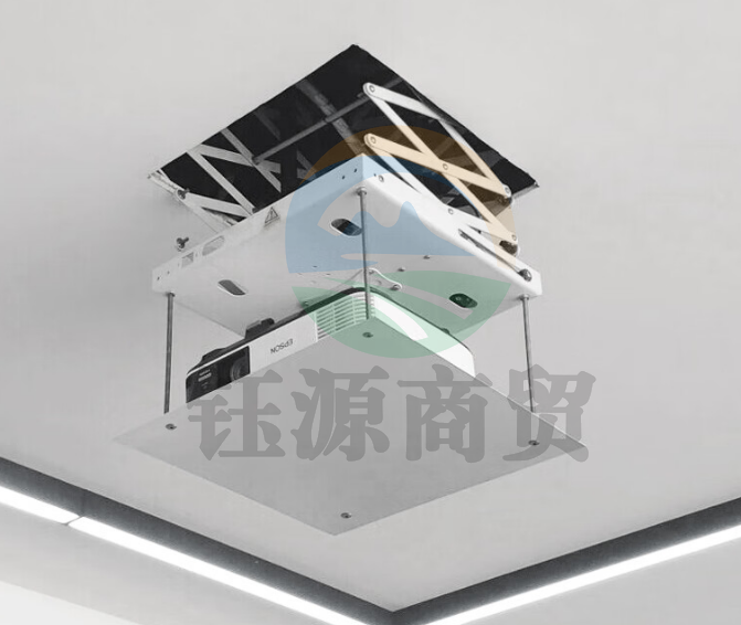 鲸米(JINGMI)电动投影仪吊架DL100超薄家用电动遥控升降投影仪吊架行程100CM适配多品牌投影机