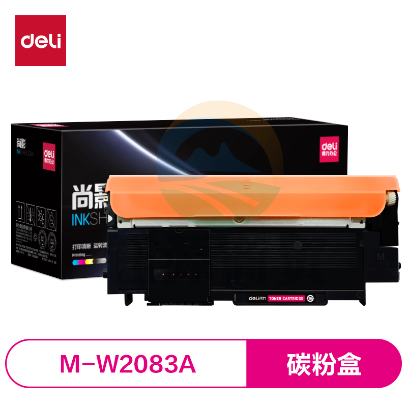 得力(deli)尚影硒鼓 M-W2083A适用惠普178nw硒鼓 179fnw粉盒 150a墨盒 150w 150nw w2080a 红色易加粉