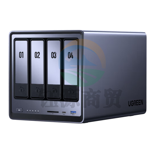 绿联(UGREEN)私有云DXP4800 8G版8T四盘位NAS网络存储个人云硬盘家庭服务器 AI相册 手机平板扩容适用iPhone16 DXP4800-配2*4TB酷狼硬盘