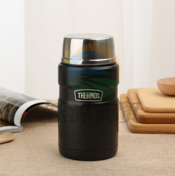 膳魔师(THERMOS) 焖烧杯焖烧罐 不锈钢保温饭盒 SK-3020-BK 黑色 710ml