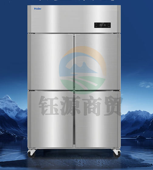 海尔(Haier)商用厨房冰箱全冷冻全铜全钢四门四开门大容量酒店饭店餐厅食堂保鲜不锈钢SL-1050D4S