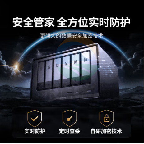 绿联(UGREEN) 私有云DXP6800 Pro六盘位NAS网络存储个人云硬盘家庭服务器 AI相册 双万兆网口 支持权限分级管理