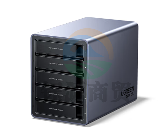 绿联(UGREEN)CM646 硬盘柜硬盘盒多盘位(无RAID阵列 带温控风扇)适用Macmini/NAS扩展存储 2.5/3.5SATA机械固态硬盘