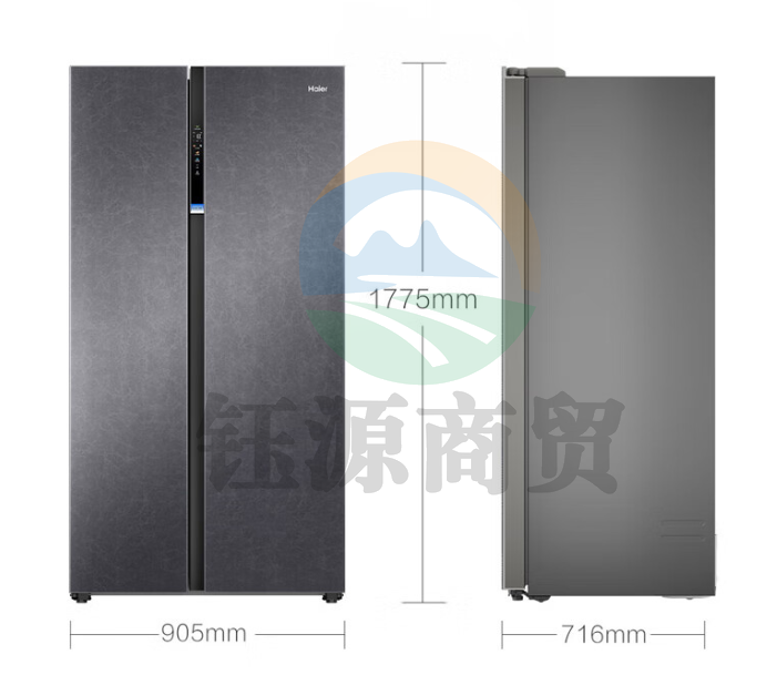 海尔冰箱611L大容量对开双开门风冷无霜一级节能变频全空间保鲜家用冰箱BCD-611