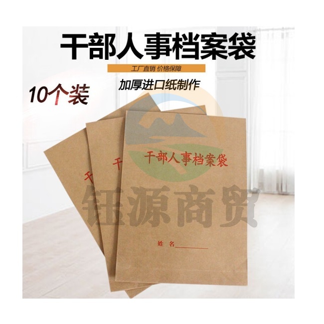 10个装干部人事档案袋 加厚干部人事专递档案袋