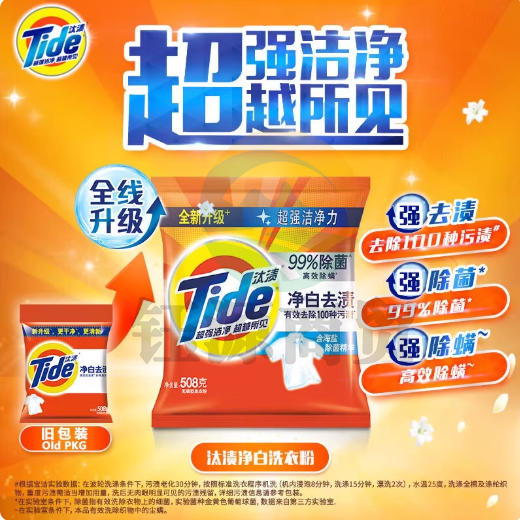 汰渍洗衣粉218g袋装