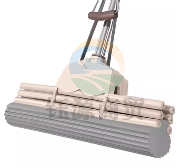 海绵吸水拖把滚轮式家用不锈钢免手洗大拖布